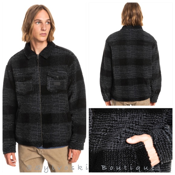 Quiksilver Other - 🔥Quiksilver Sherpa Zip-Up Jacket NWT